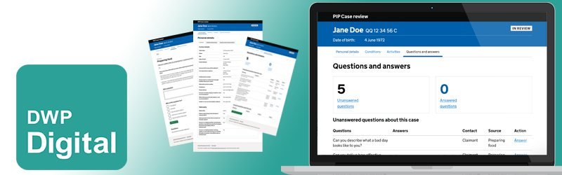 DWP - PIP gov uk prototyping by Martin Gray