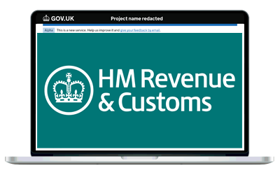 HMRC - Gov UK prototype web design by Martin Gray