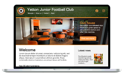 Yatton football club – designing a new website